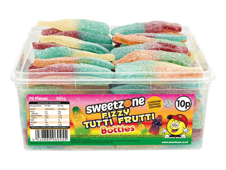 Giant Tuti-Fruity bottles