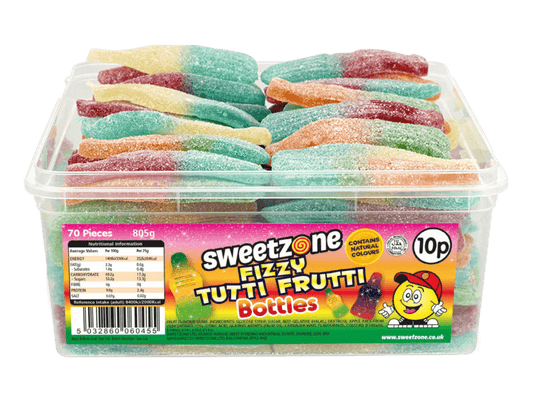 Giant Tuti-Fruity bottles