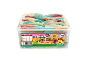 SWEETZONE FIZZY TUTTI FRUTTI BOTTLES TUB (løsvekt) 805g